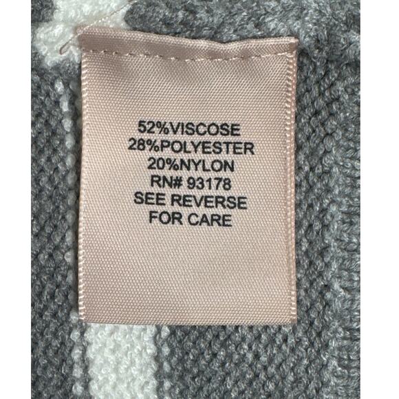 Philosophy Women's Striped Crewneck Grey and White Sweater Size XS - Picture 4 of 7
